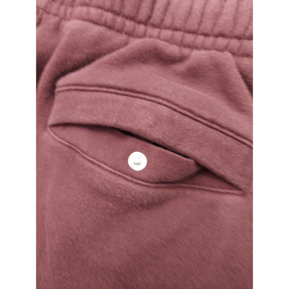 Nike Sportswear Club Sweat Pants Mens Small Burgundy Red Fleece Logo Joggers - Picture 12 of 13